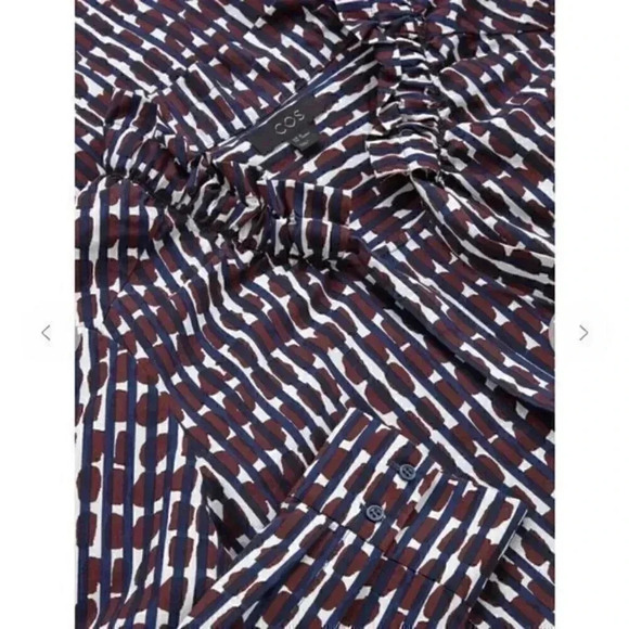 COS Printed Dress With Neck Tie - Picture 5 of 13